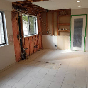 Sandberg/Hall Residence during renovation