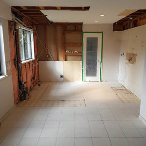 Sandberg/Hall Residence during renovation
